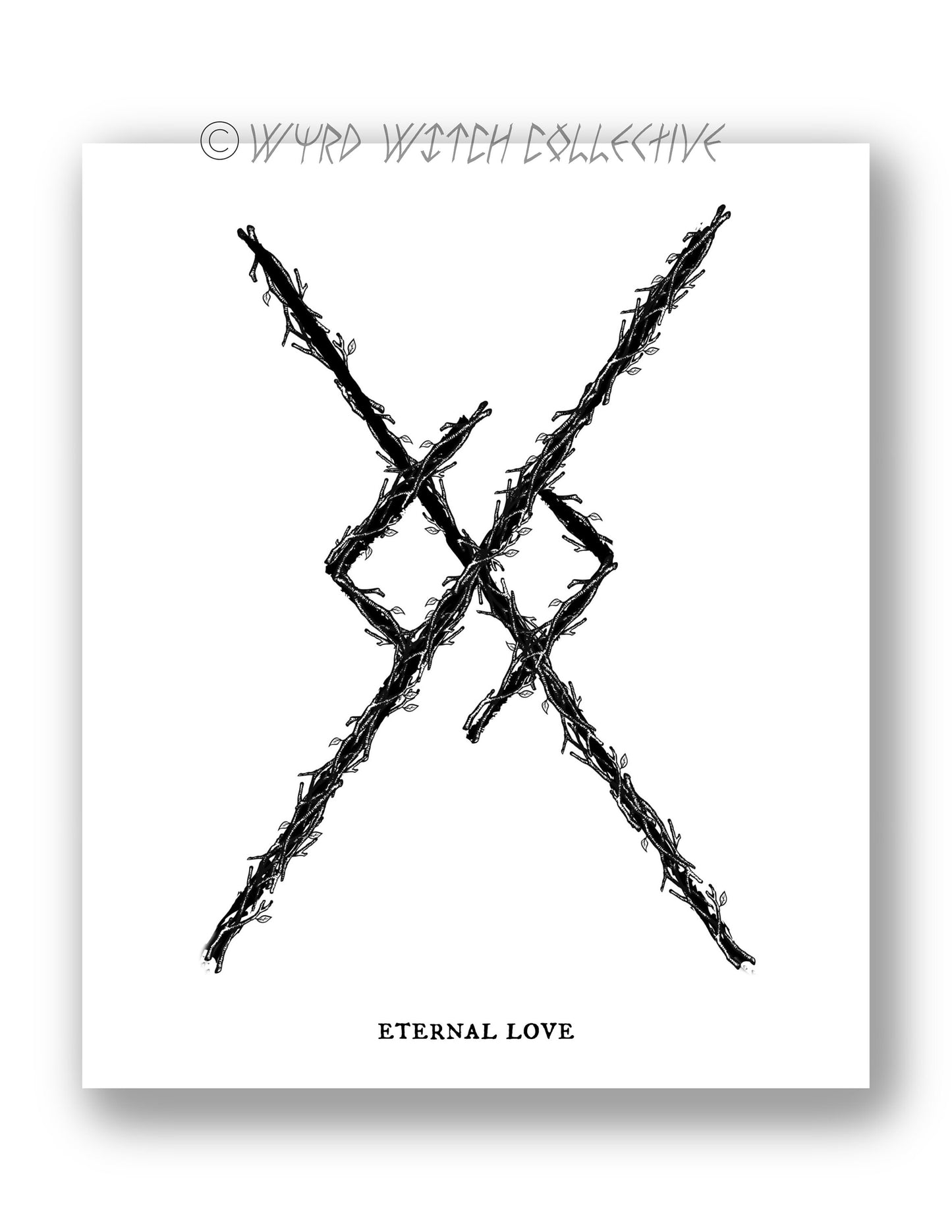 Eternal Love Binding Rune Art Print