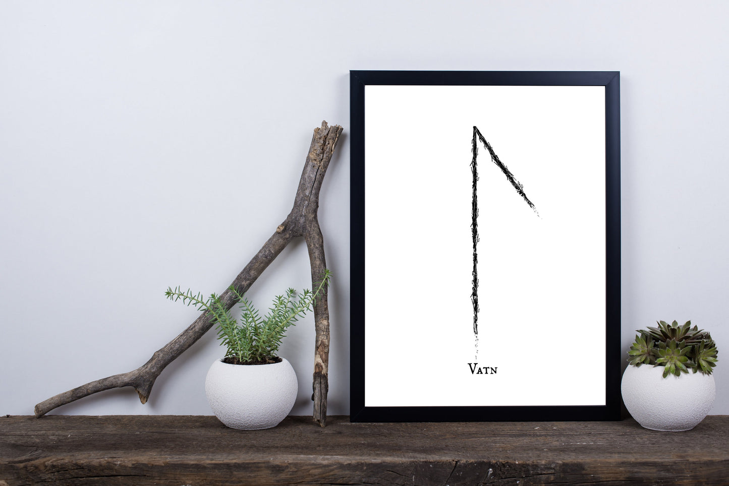 Water Element Rune Art Print