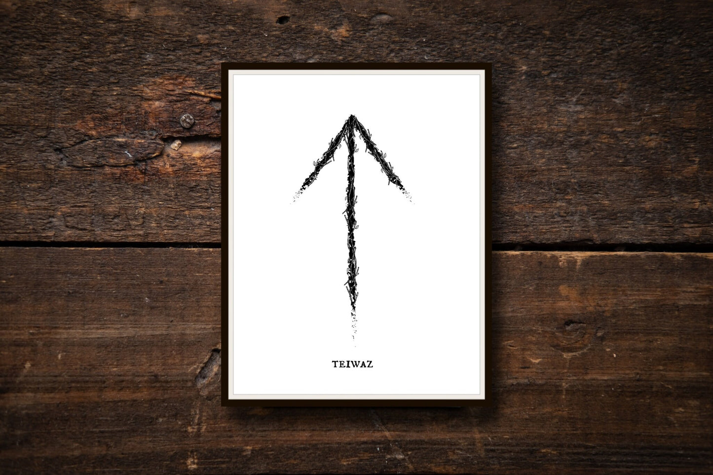 Norse Teiwaz Rune Art Print