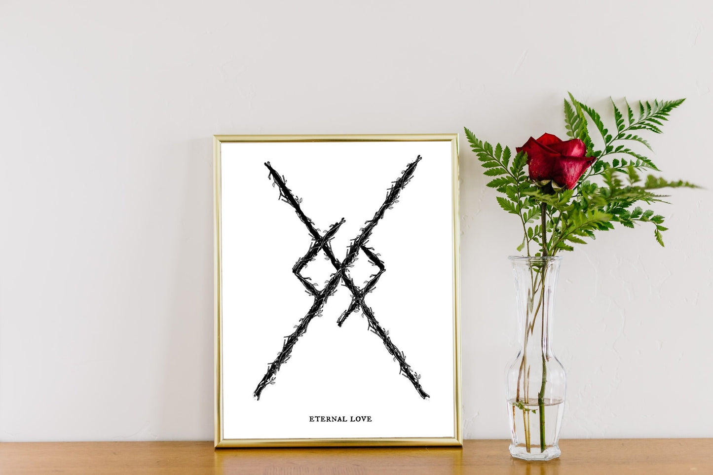 Eternal Love Binding Rune Art Print