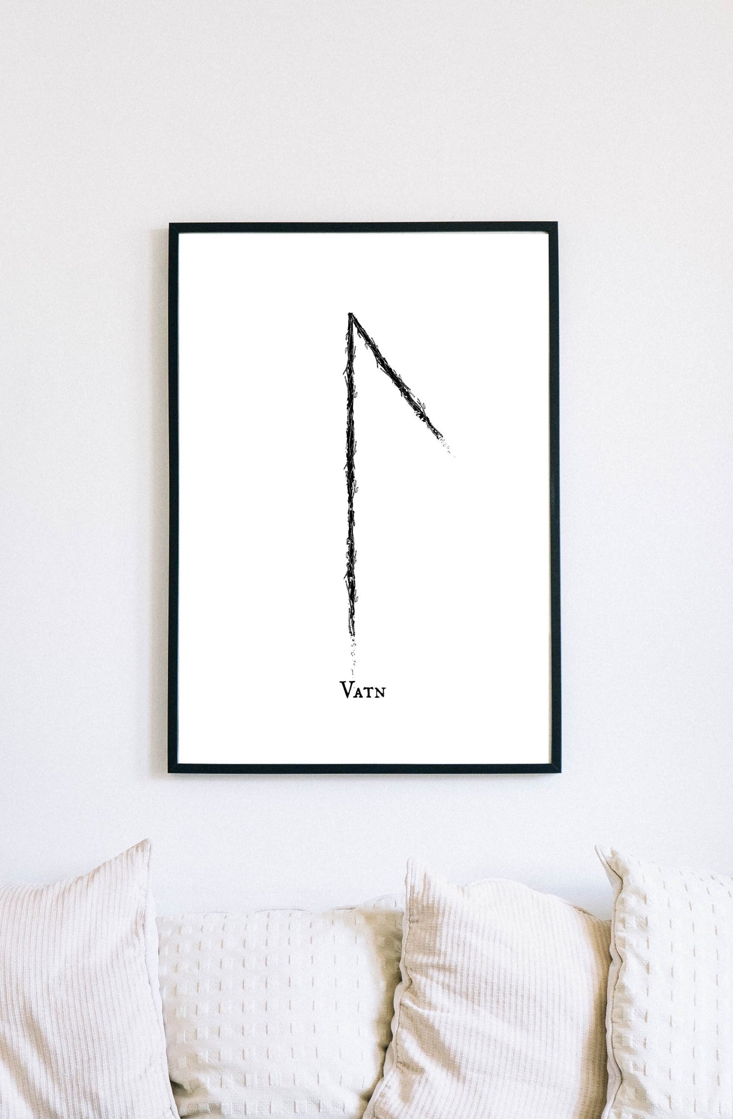 Water Element Rune Art Print