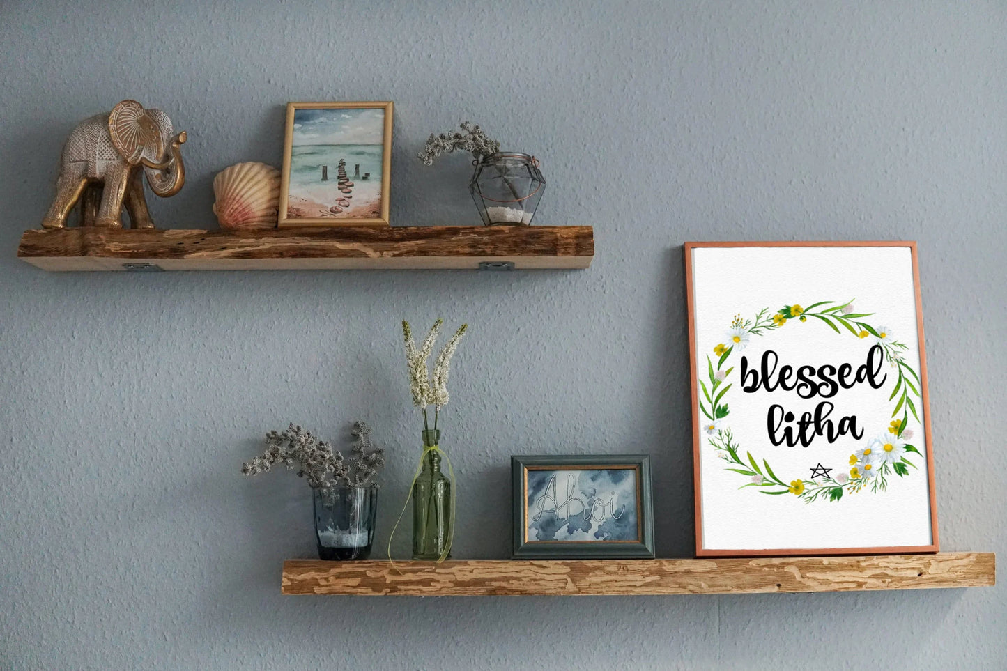 Litha Wreath Art Print