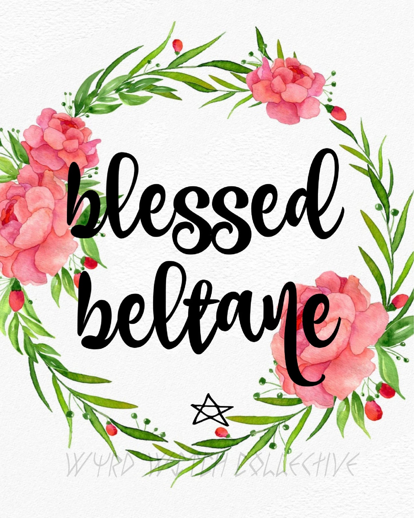 Beltane Wreath Art Print