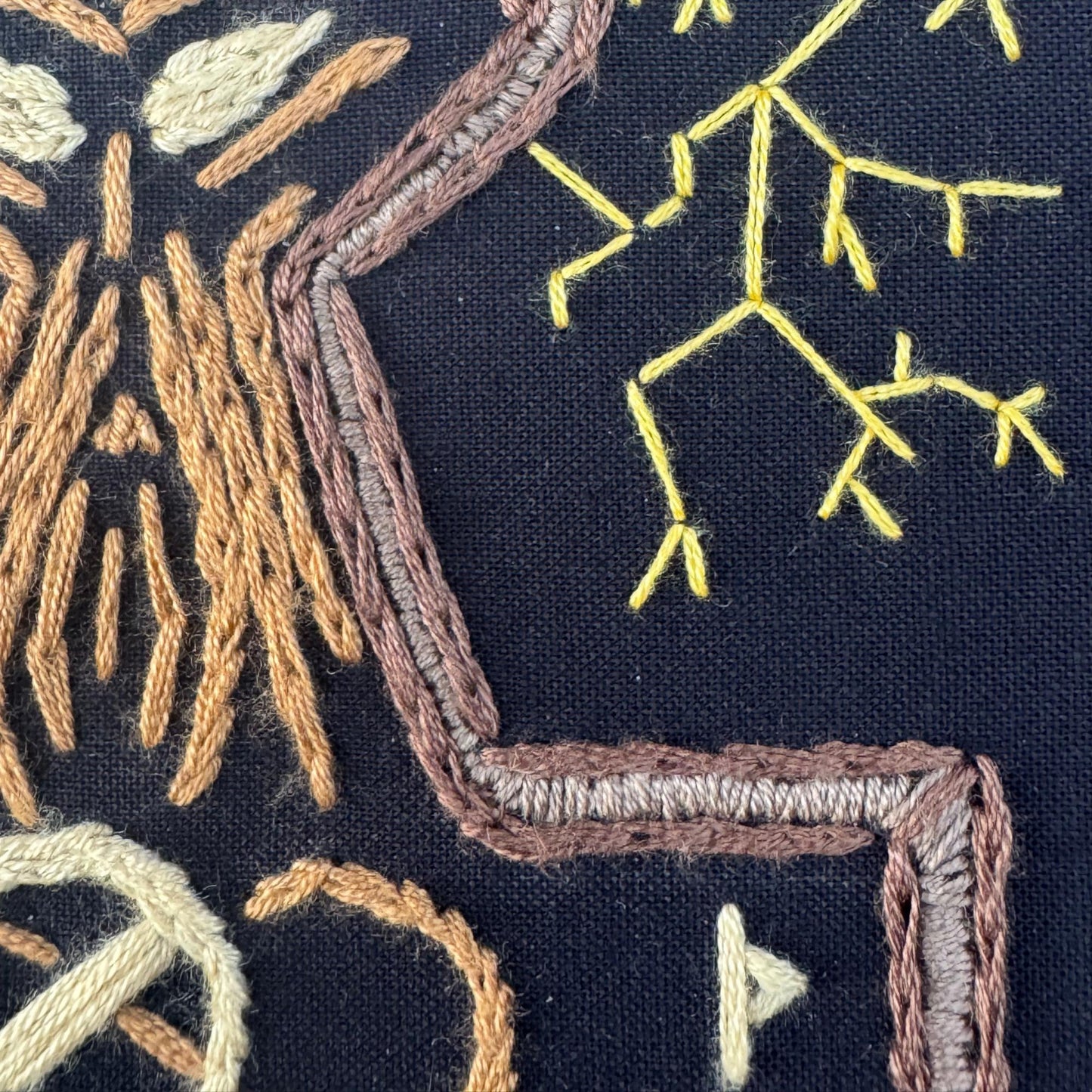Norse Protection Thor Embroidery Art + Mjolnir Décor + Witch Pagan Altar Tool