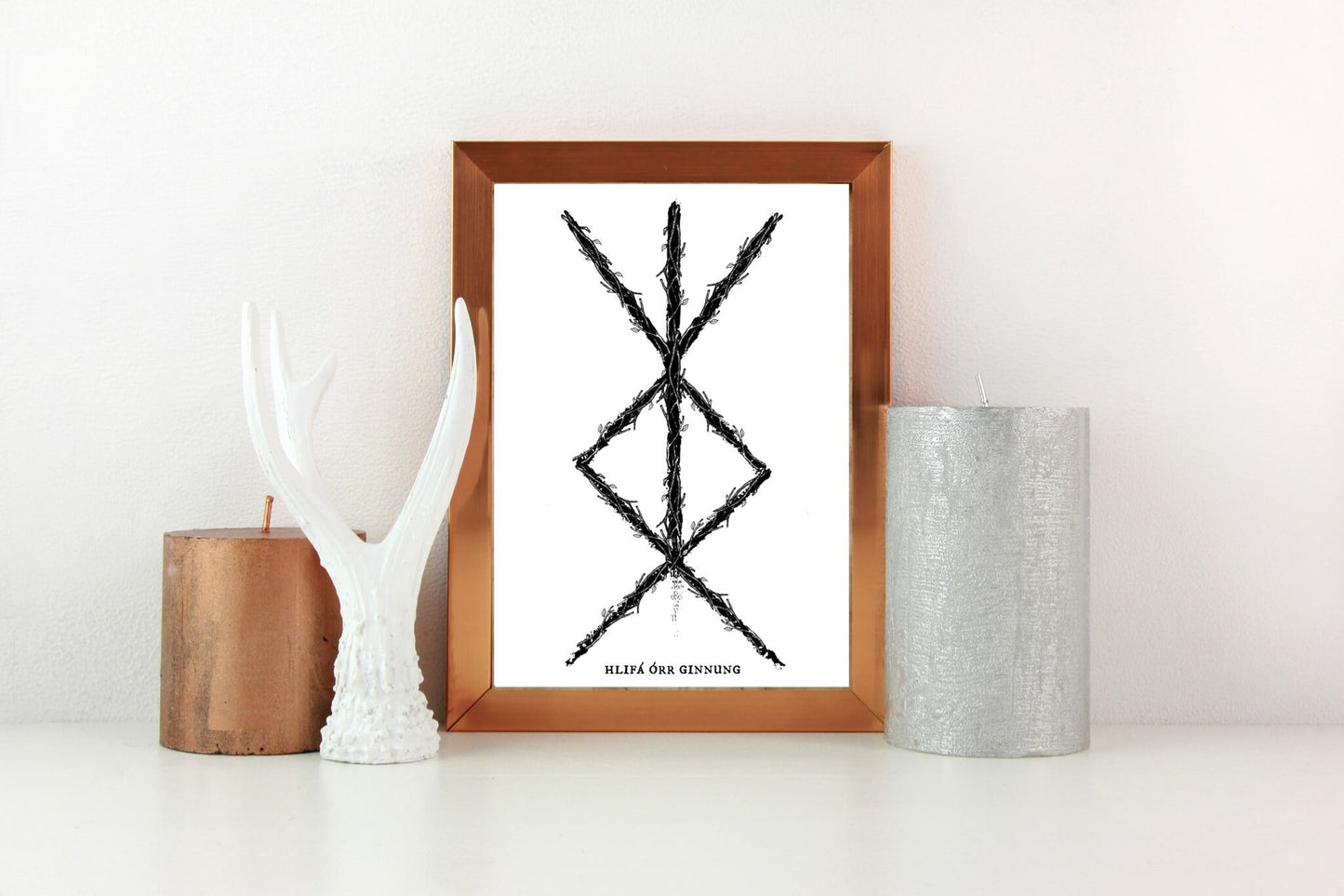 Home Protection Binding Rune Art Print