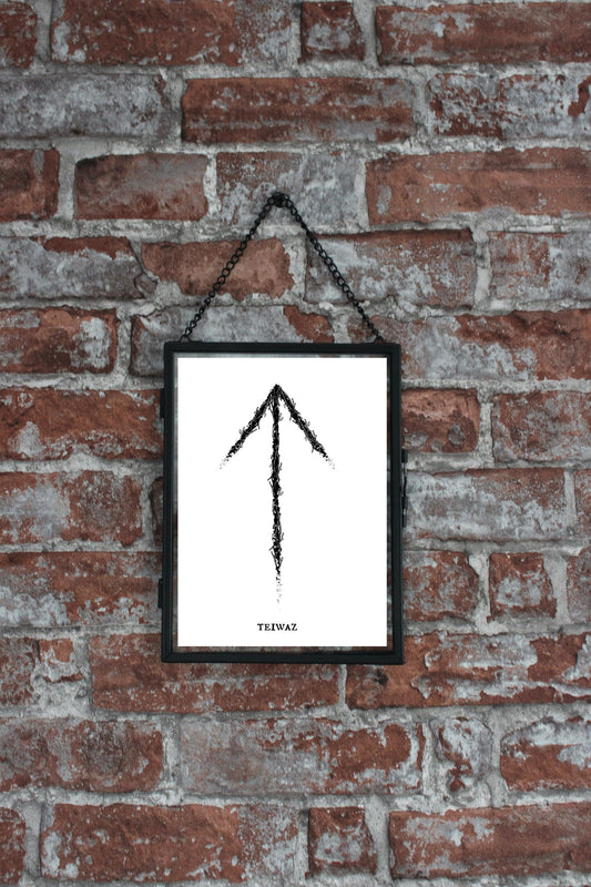 Norse Teiwaz Rune Art Print