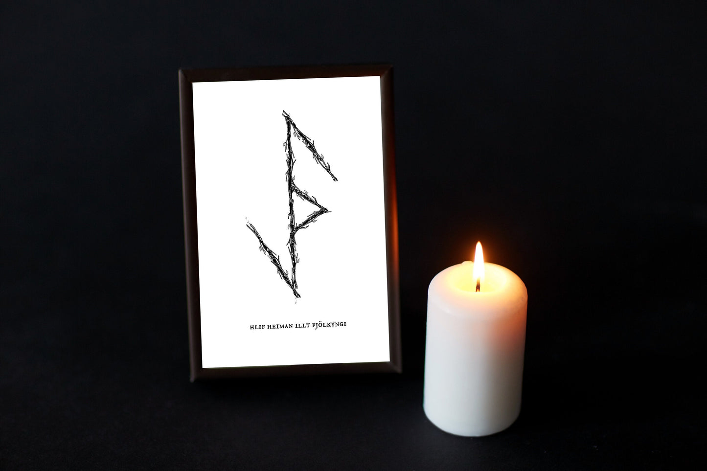 Protection from Evil- Norse Binding Rune Art Print