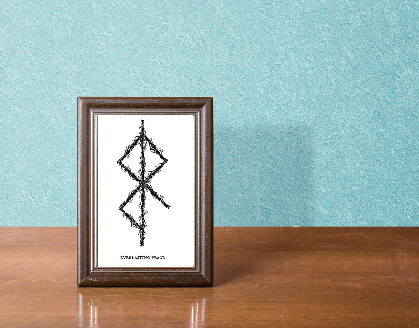 Everlasting Peace Binding Rune Norse Art Print