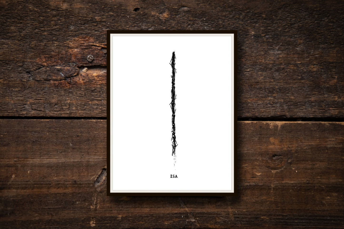 Isa Rune Art Print