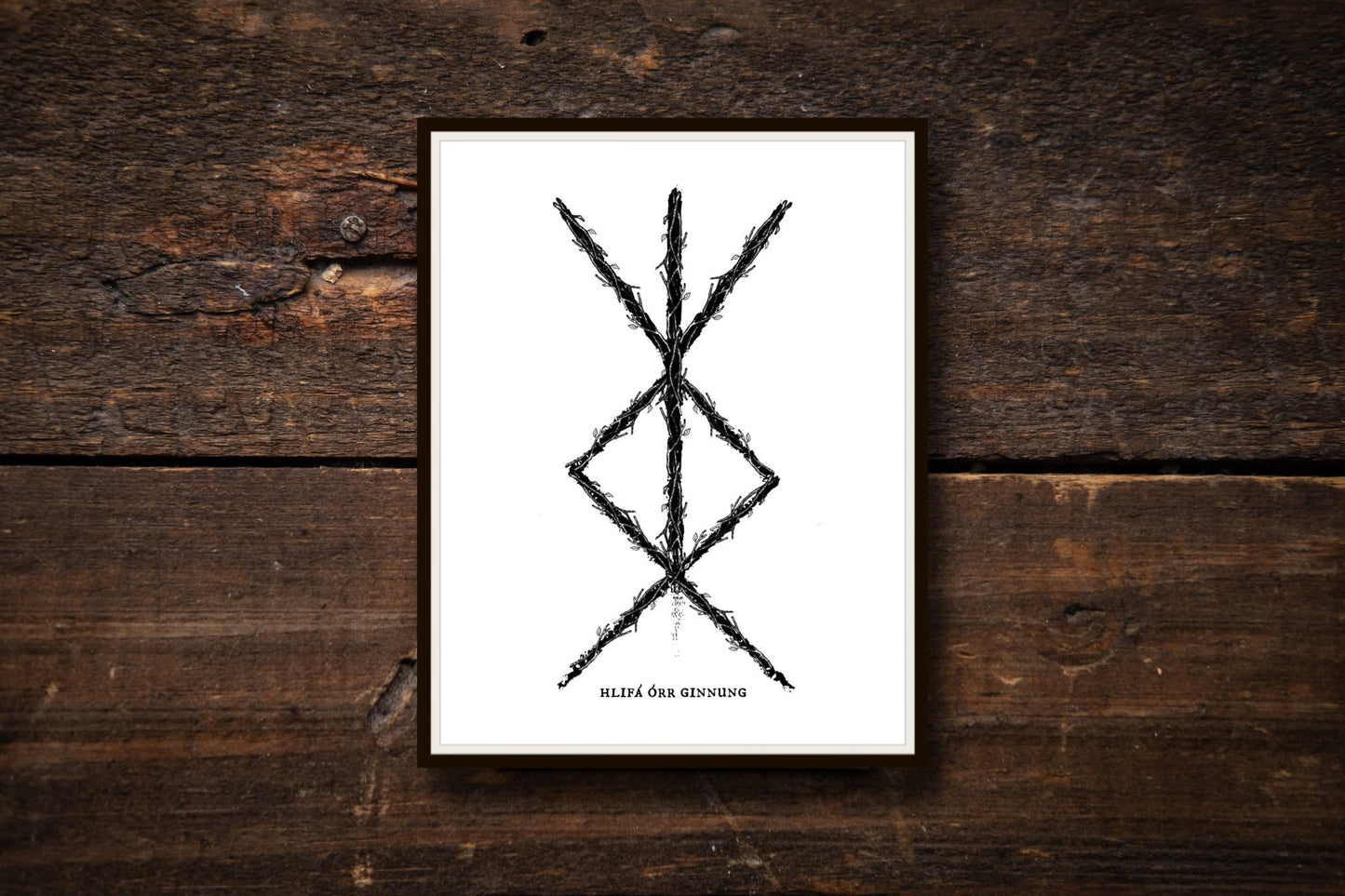 Home Protection Binding Rune Art Print