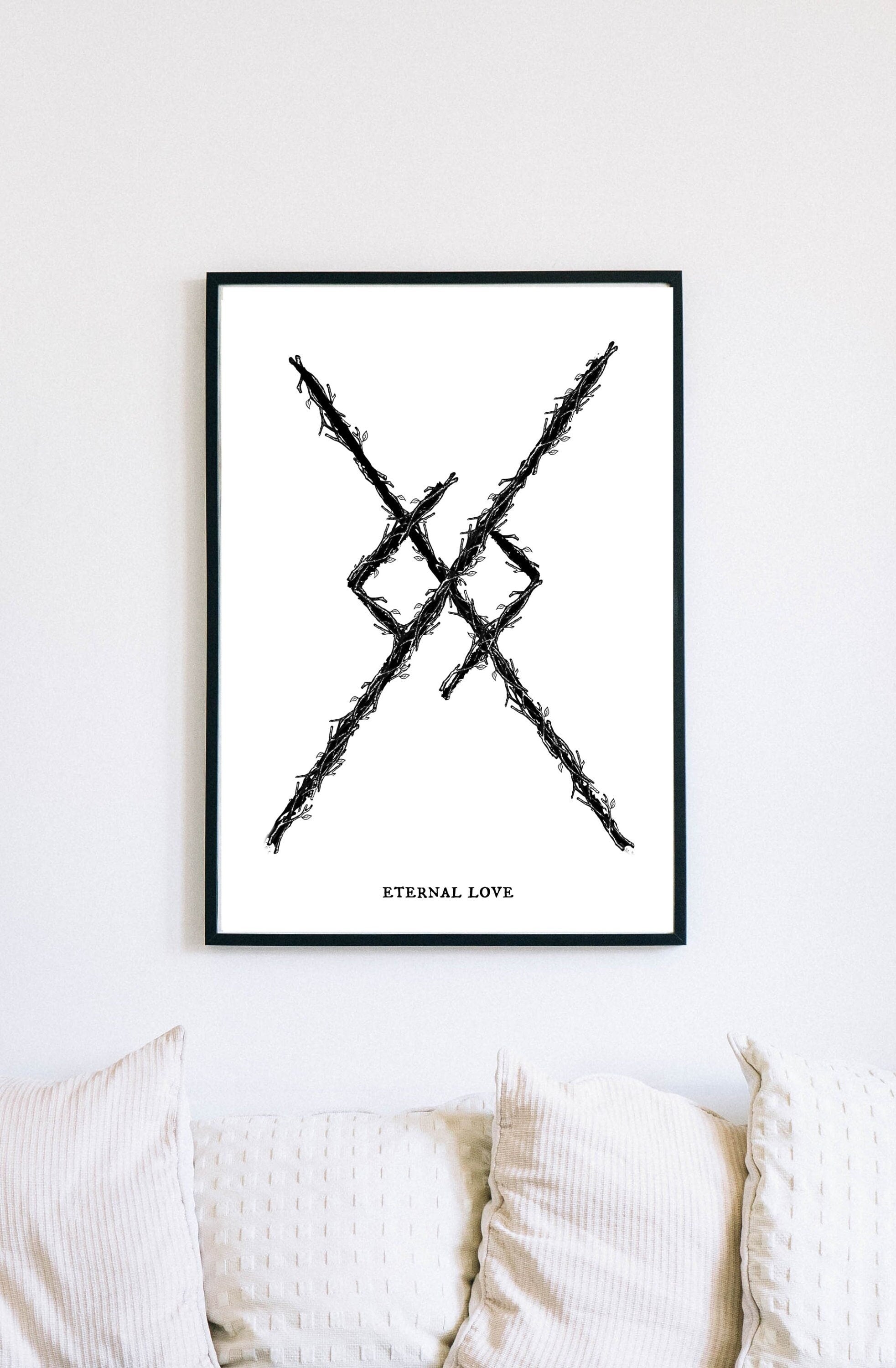 Eternal Love Binding Rune Art Print – WyrdWitchCollective