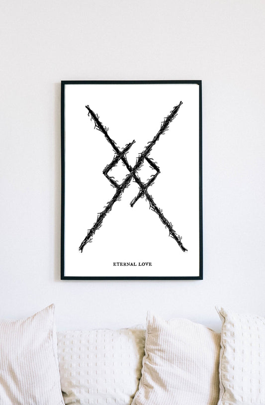 Eternal Love Binding Rune Art Print