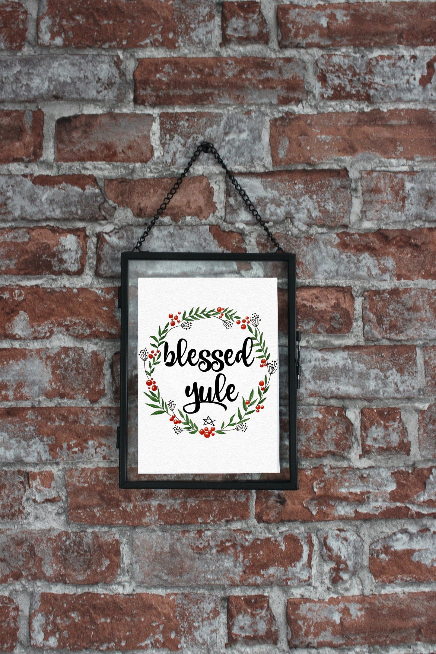 Yule Wreath Art Print