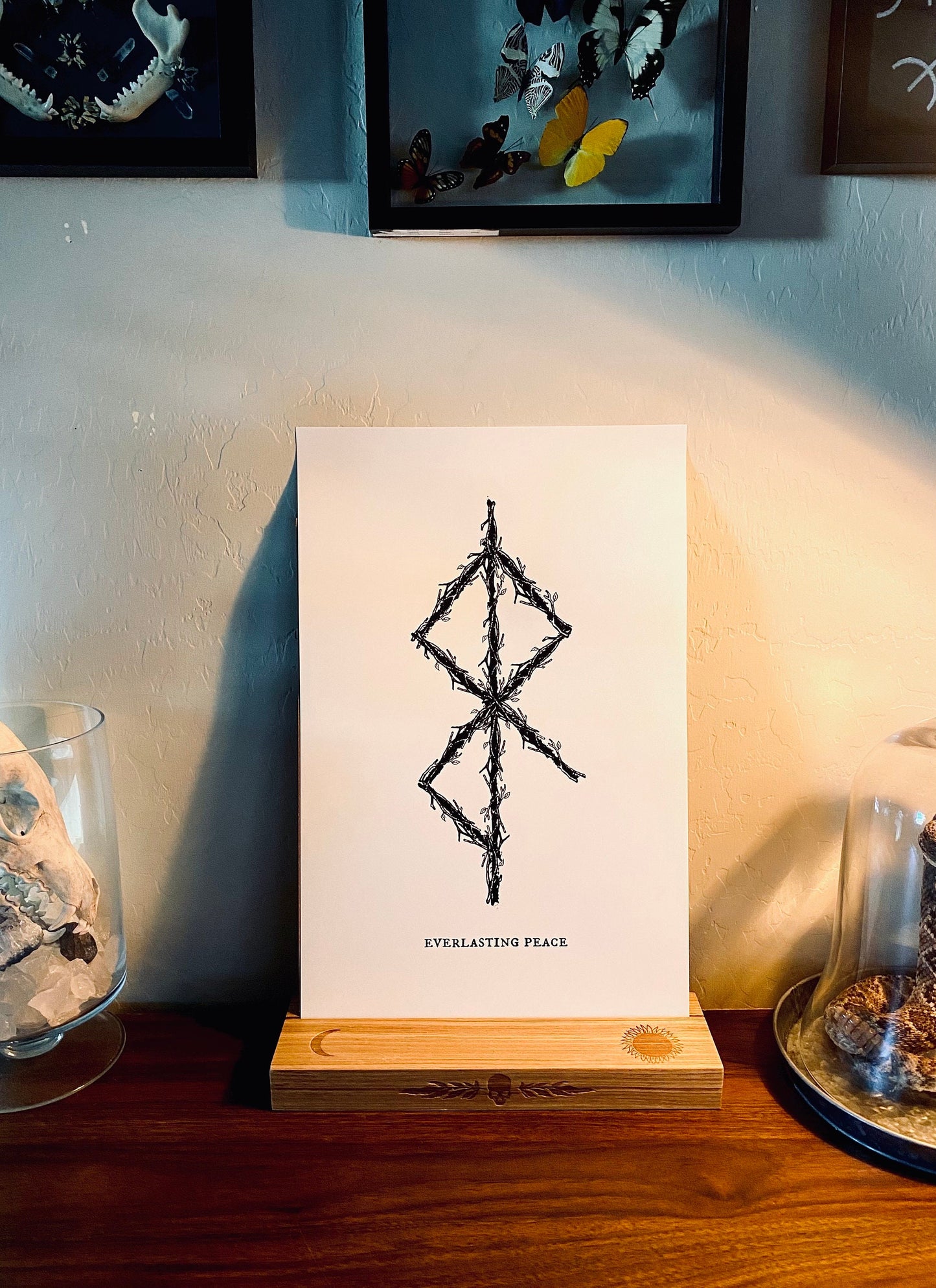 Everlasting Peace Binding Rune Norse Art Print