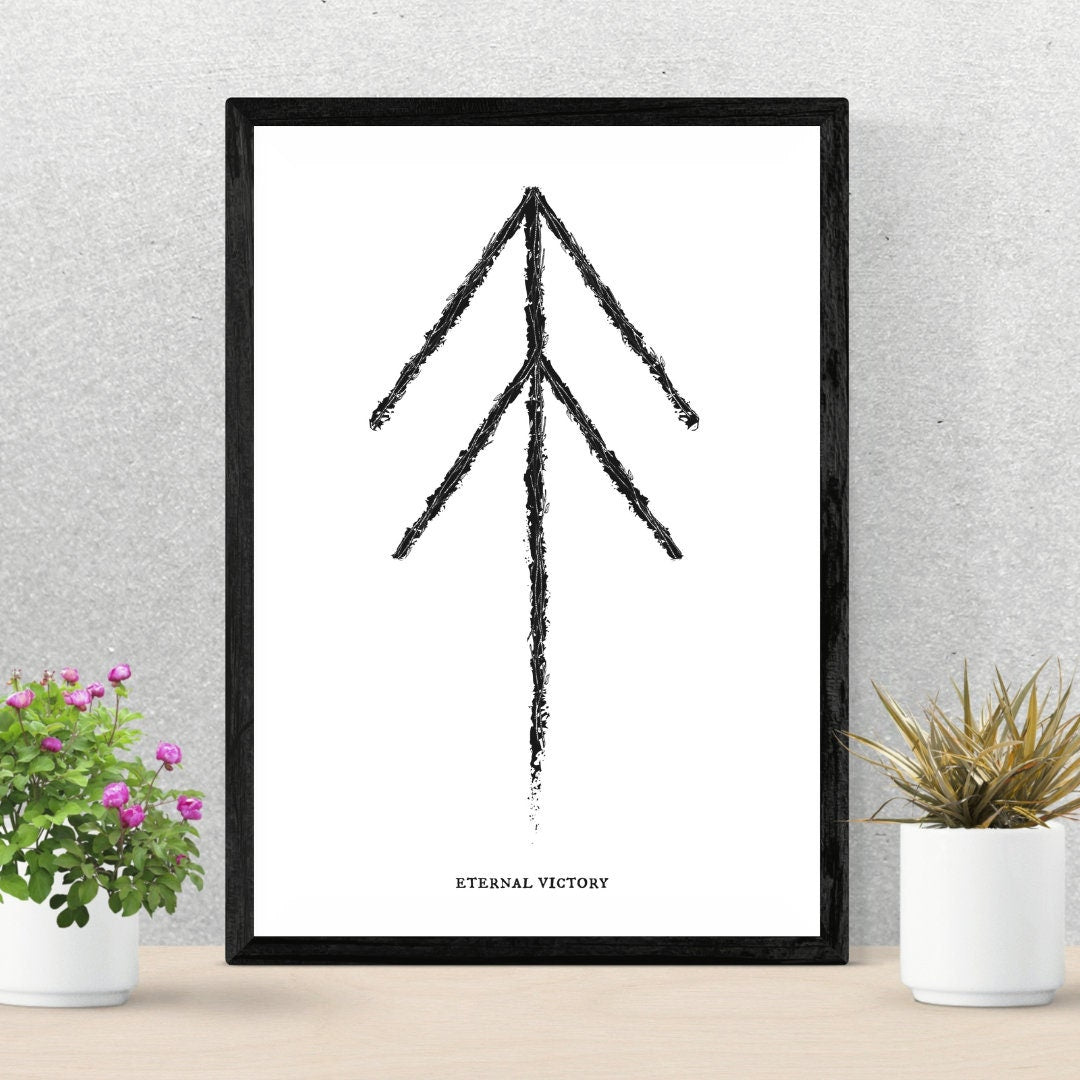 Eternal Victory Binding Rune Norse Art Print