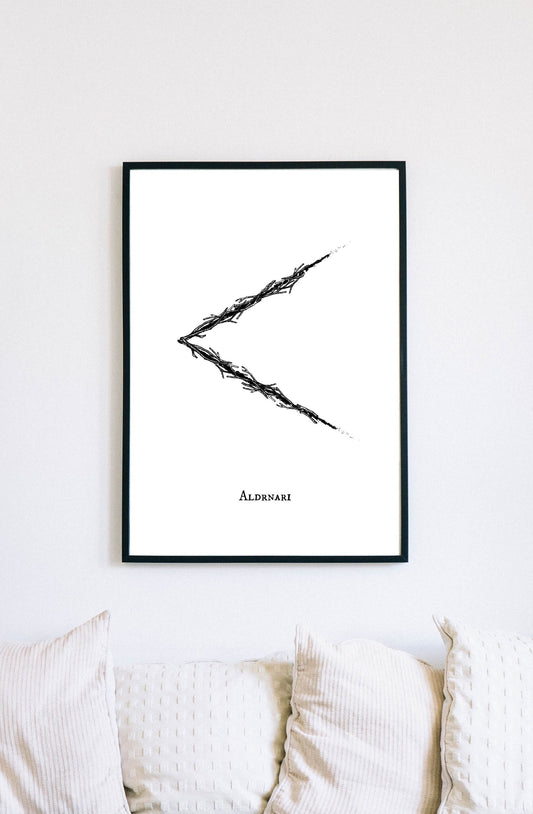 Fire Element Rune Art Print