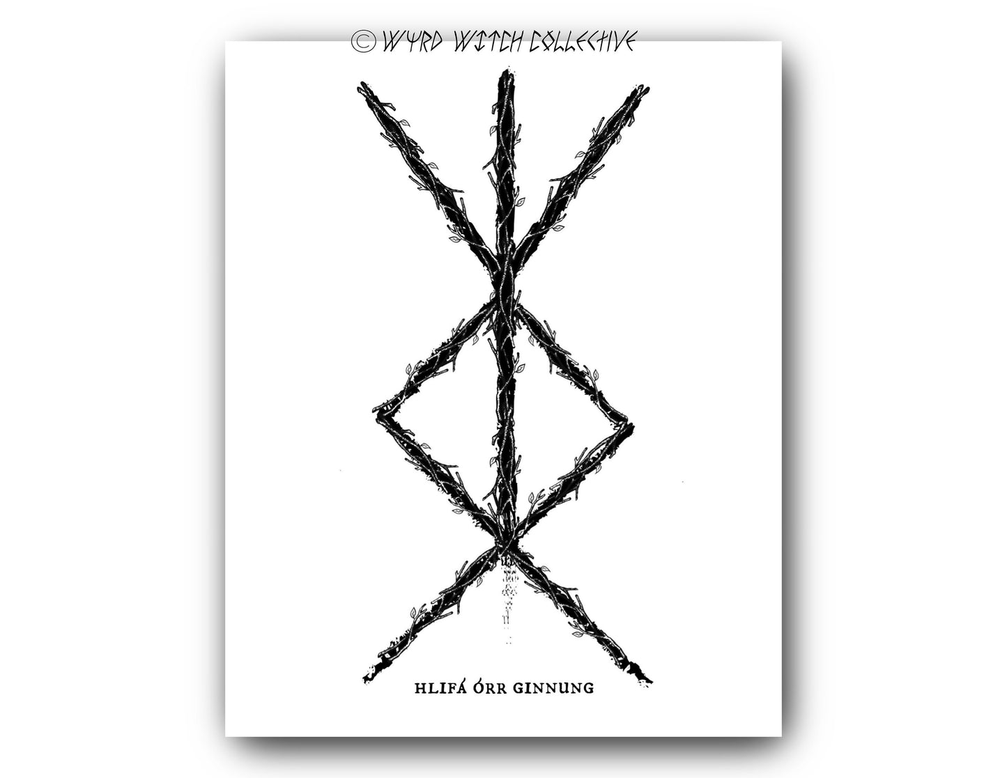 Home Protection Binding Rune Art Print