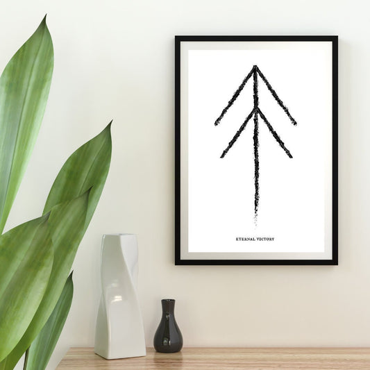 Eternal Victory Binding Rune Norse Art Print