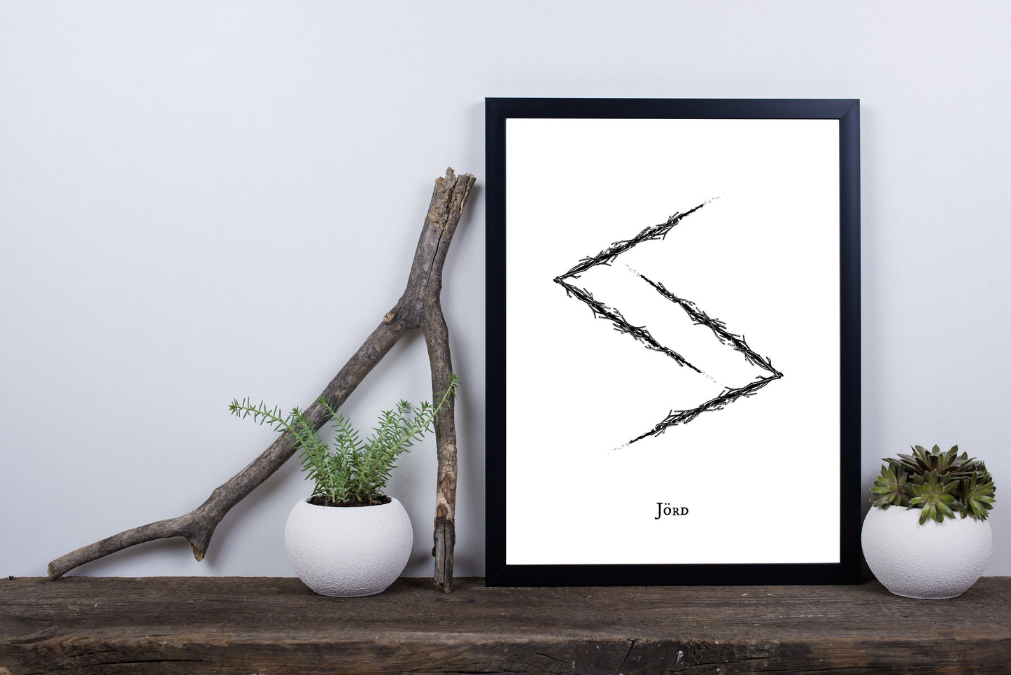 Earth Element Rune Art Print