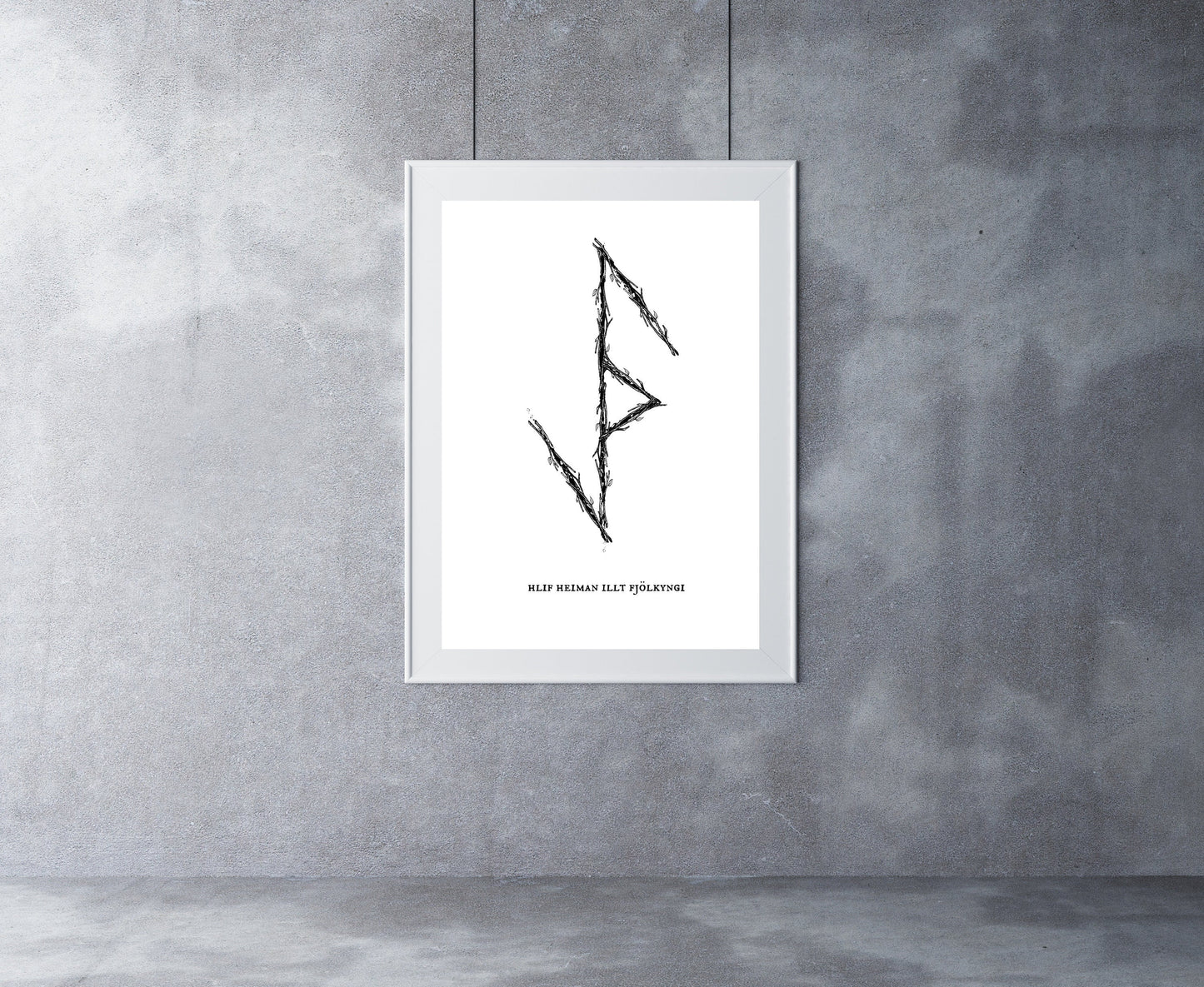 Protection from Evil- Norse Binding Rune Art Print