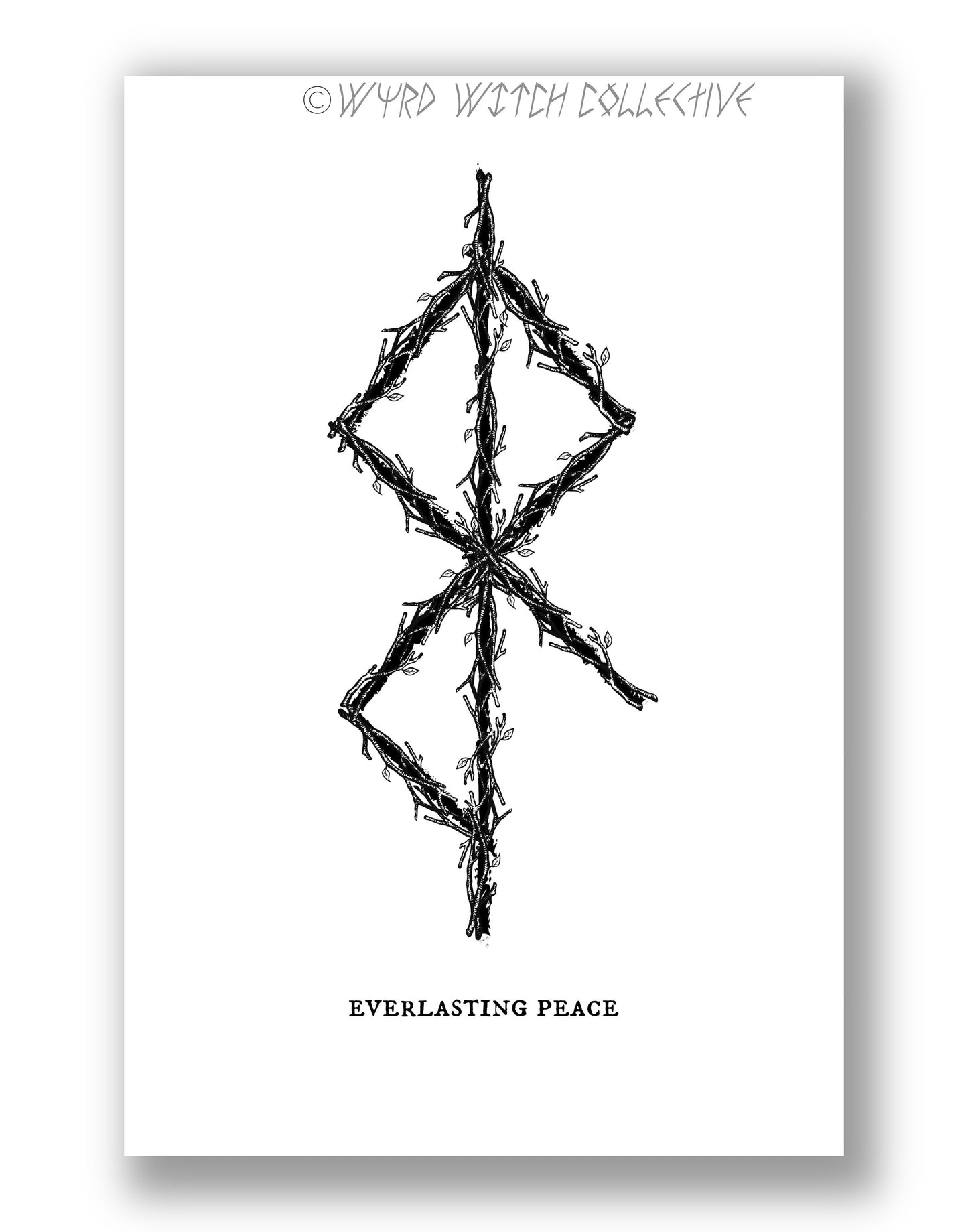 Everlasting Peace Binding Rune Norse Art Print