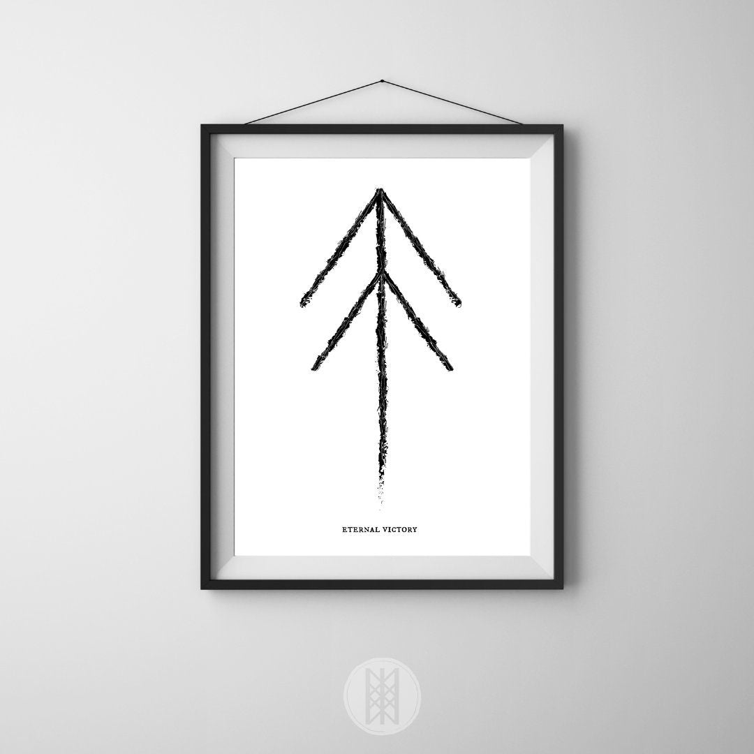 Eternal Victory Binding Rune Norse Art Print