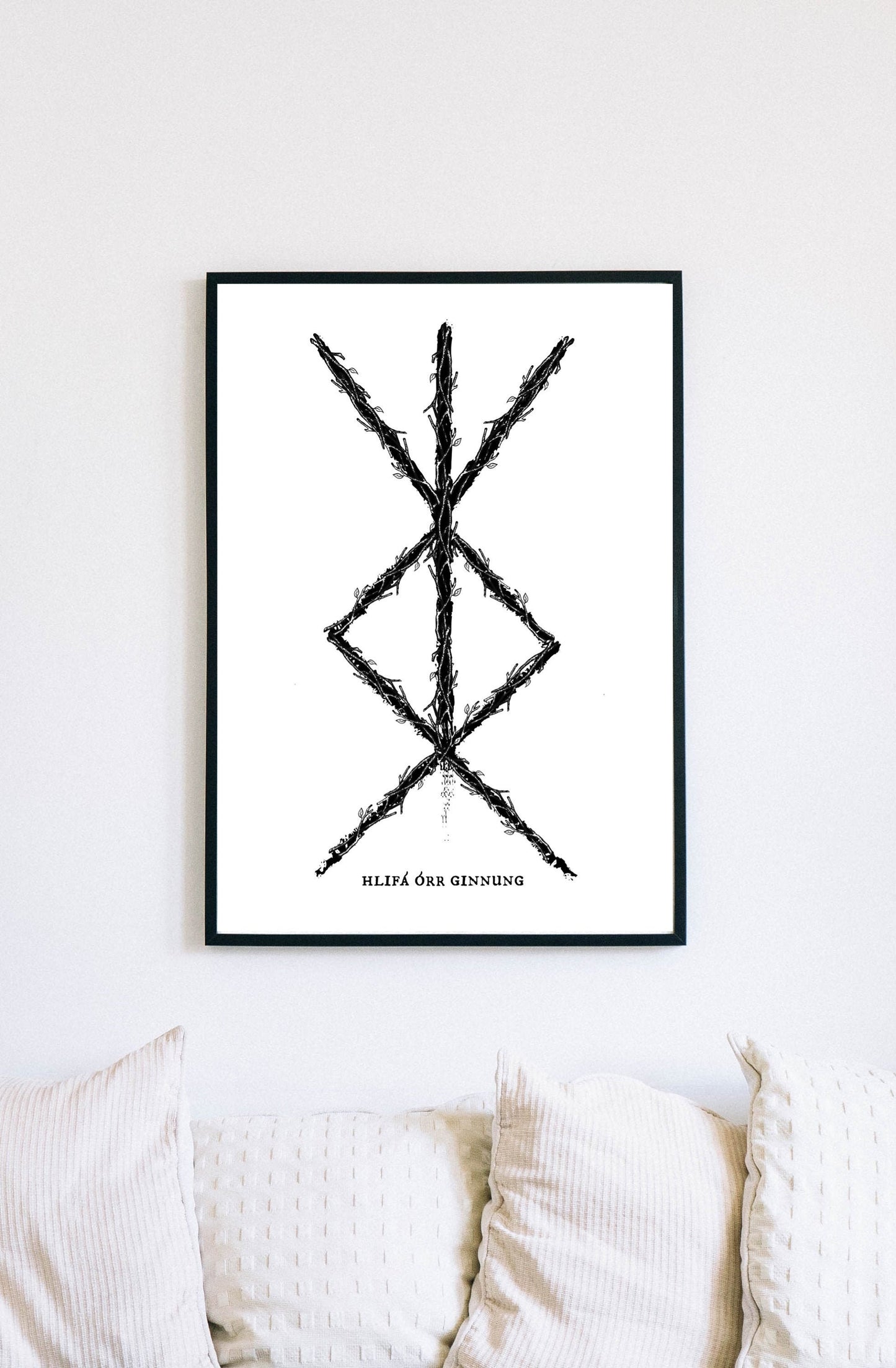 Home Protection Binding Rune Art Print