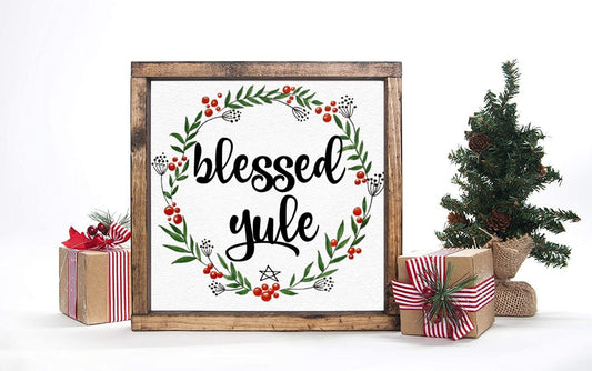 Yule Wreath Art Print