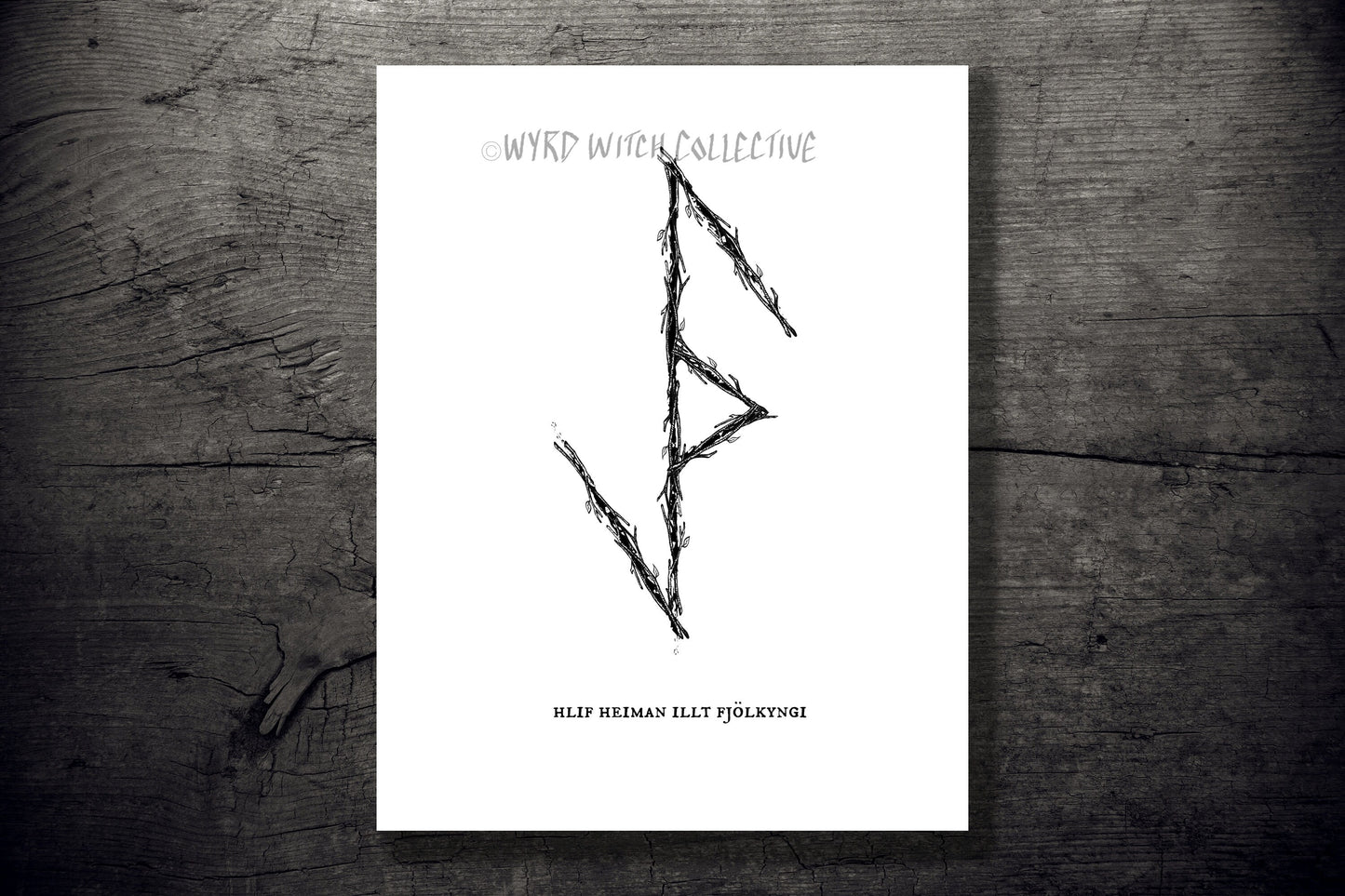 Protection from Evil- Norse Binding Rune Art Print