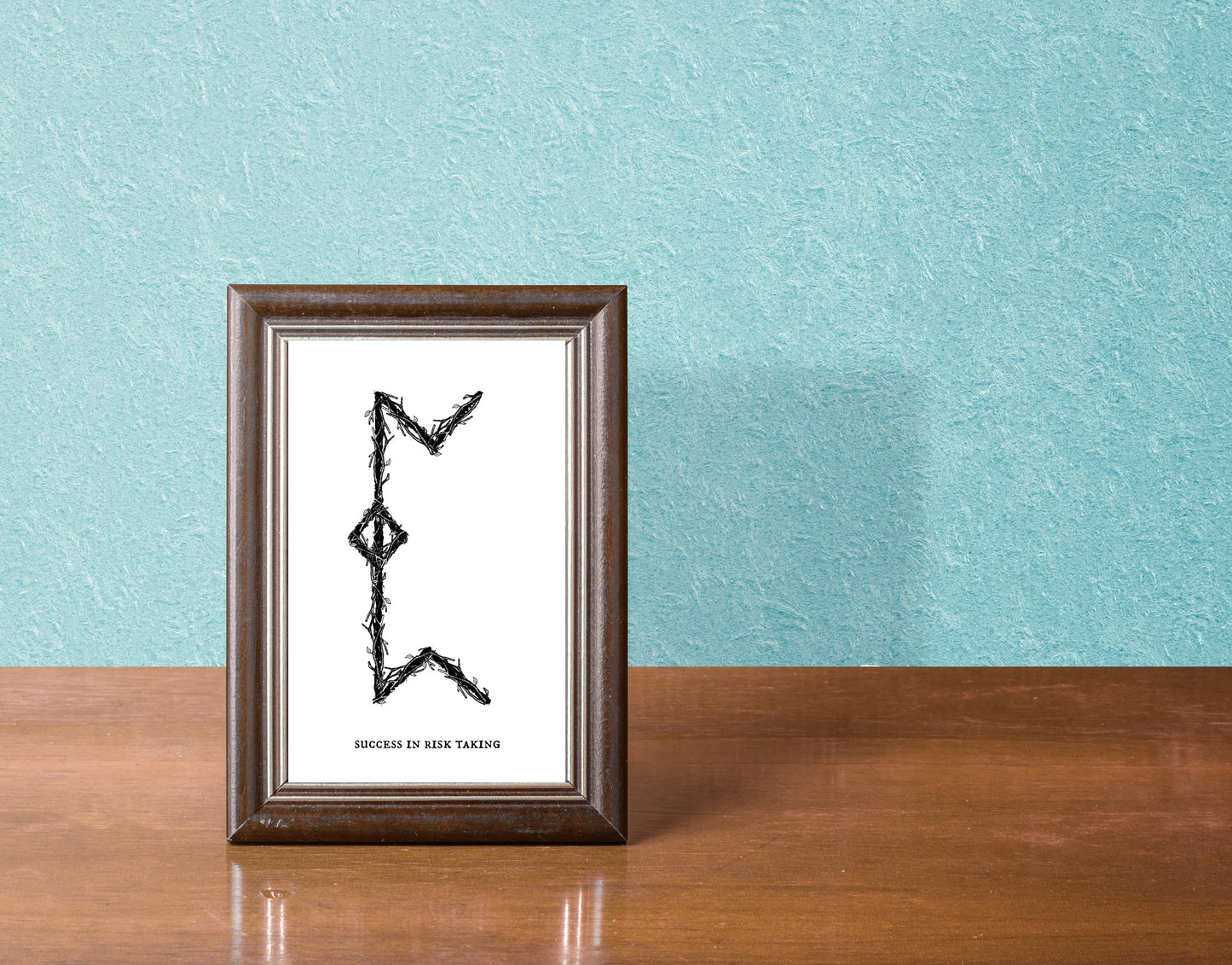 Success in Risk Taking Binding Rune Art Print