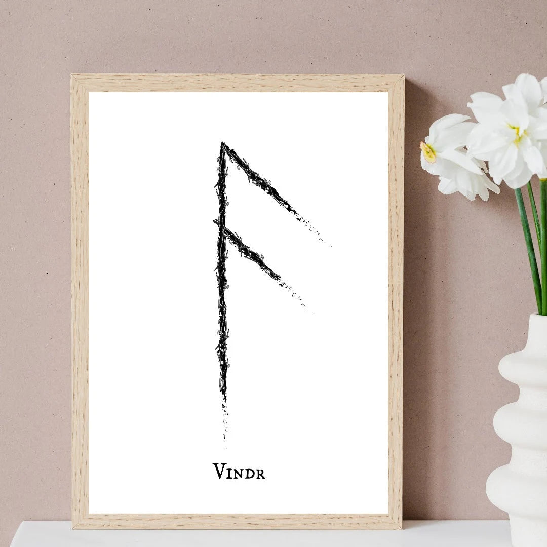 Air Element Rune Art Print