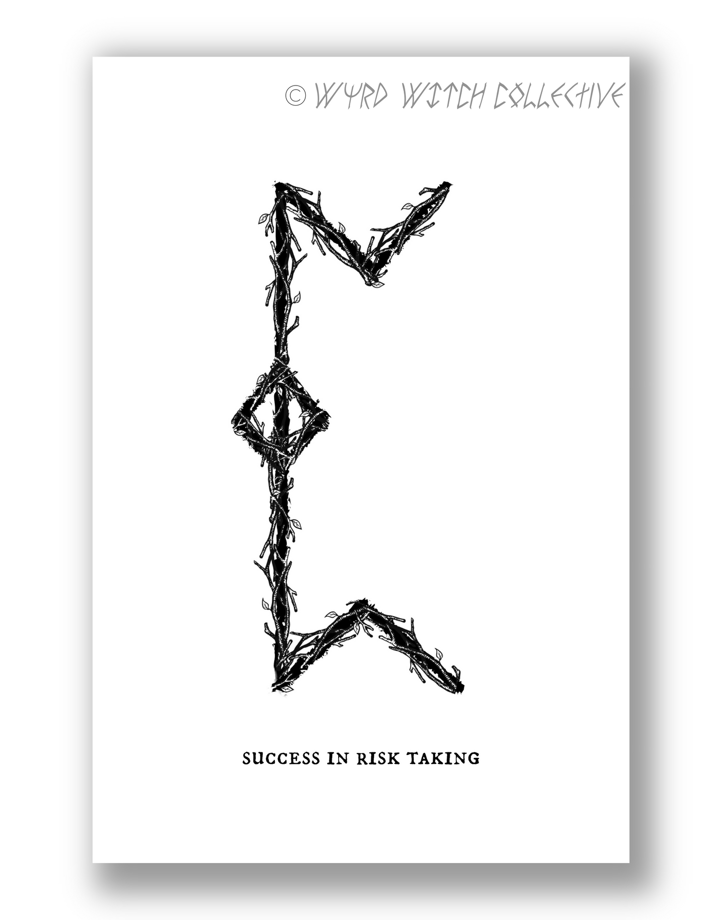 Success in Risk Taking Binding Rune Art Print